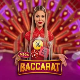 Mega Baccarat by Pragmatic Play, showcased at spinaltobe.com – game logo