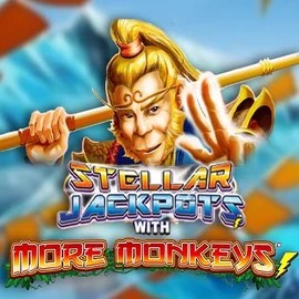 Official Jackpots logo: Stellar Jackpots with More Monkeys by Lightning Box Game at Spinalto Casino